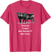 Cow Angus Tagging Things Way Before It Was Cool Black Angus T-Shirt - Red Heather
