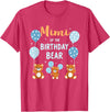 Balloons Birthday Party Matching Family Tee Birthday Bear Grandma Mimi Of The Birthday Boy T-Shirt - Red Heather