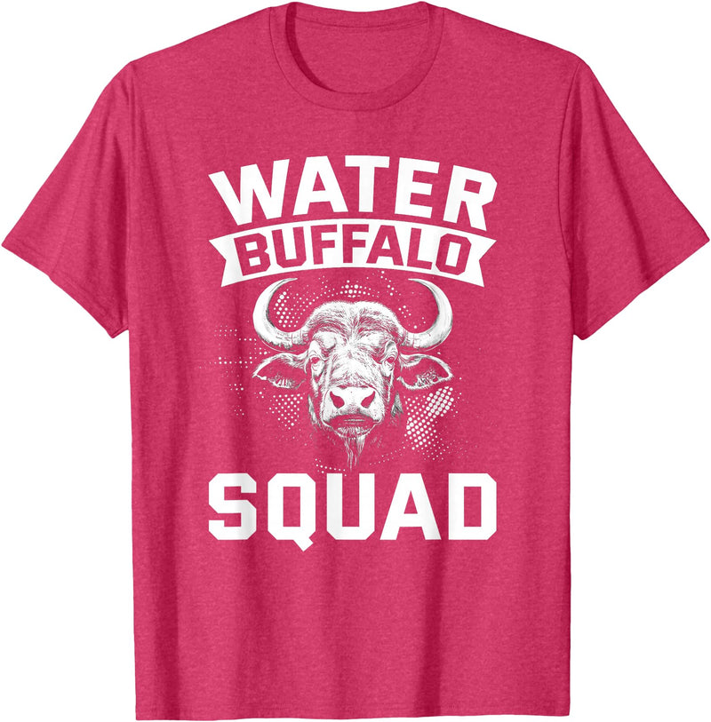Water Buffalo Carabao Breeder Carabao Water Buffalo Ox National Park T-Shirt - Red Heather