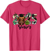 Cow 2025 Senior Class Of 2025 Graduation 2025 T-Shirt - Red Heather