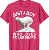 Polar Bear Gift Polar Bear Accessories & Stuff Cool Polar Bear For Boys Kids Polar Bear Lover Arctic Animal T-Shirt - Red Heather