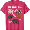 Christian Bears Lover Gift God Says I Am Bears Lover Men Women Christian T-Shirt - Red Heather