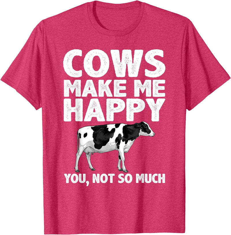Cow Gift Cow Lover Accessories Cattle Farmer Stuff Cool Cow Art For Men Women Cow Farmer Dairy Cows Farm Animal T-Shirt -