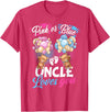 Bear Balloons Boy Or Girl Baby Gender Reveal Tee Bears Pink Or Blue Uncle Loves You Gender Reveal T-Shirt - Red Heather