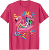 Summer Halloween Summerween Summerween Mermaid Skeleton Flamingo Summer Halloween Women T-Shirt - Red Heather