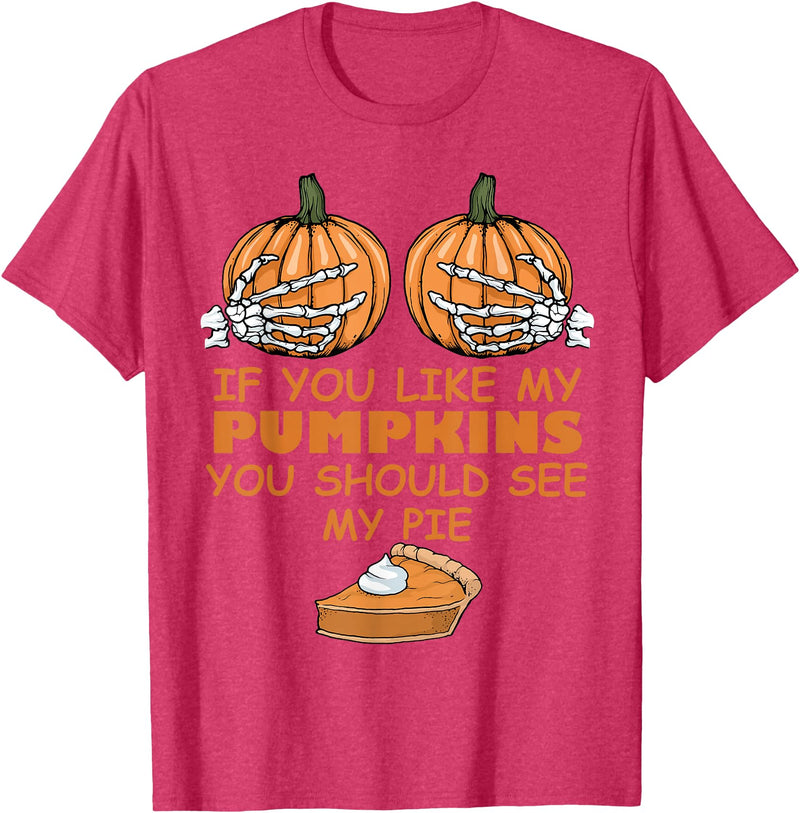 Lustige Halloween Kleidung Pumpkins Funny Halloween T-Shirt - Red Heather