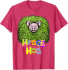 Wild Critter Lover Fun Farmer Combination Tees Hedge Hog Funny Hedgehog Pun Cute Animal How I Roll Pig Farm T-Shirt - Red Heather