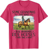 Trending Tees Horse - Some Grandmas Take Naps Real Grandmas Ride Horses T-Shirt - Red Heather