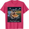 Funny Men Women Pig Baseball Outfit Funny Pig Baseball I Live Here Now T-Shirt - Red Heather