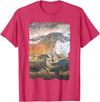 Cave Painting Prehistoric Art Horses Cave Painting Shirt Prehistoric Art Horses in Lascaux Cave T-Shirt - Red Heather
