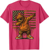 Vintage Dabbing Bear Retro Humor Gift Co Vintage Dabbing Bear Funny Retro Graphic T-Shirt - Red Heather
