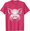 Animal Lovers Funny Quotes And Designs Pig Face Lover Art Design For Men And Women T-Shirt - Red Heather
