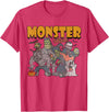 Monster Mash Vintage Ghost Halloween Funny T-Shirt - Red Heather