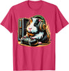 Guinea Pig fluffy cavy Gamers Tees Guinea Pig Shirt Funny Guinea Pig & Video Games Lover Gamer T-Shirt - Red Heather