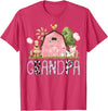 Pink Farm Cow Gender Reveal Grandpa Pink Farm Animal Birthday Kids Matching Family T-Shirt - Red Heather