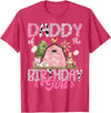 Famer Pink Cow Birthday Matching Tees Daddy Of The Birthday Girl 1St Birthday Pink Farm T-Shirt - Red Heather