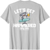 SALTY JOES Salty Joe's - Let's Get Hammered Lightweight, Graphic T-Shirt - size chart