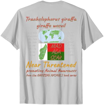 ETCreations Giraffe Weevil T-Shirt - size chart