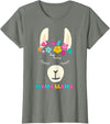 Llama Shirts & Alpaca Gifts Mama Llama Mom Christmas Birthday Mothers Day T-Shirt - Olive Heather