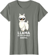 Llama Is My Spirit Animal - Funny Llama T-Shirt - Olive Heather