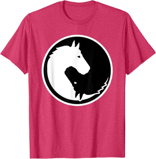 Horse gifts Horse yin and yang T-Shirt - Red Heather