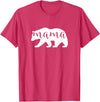 The Persnickety Owl Family Bears #1 Mama Bear Shirt Mama Bear T-Shirt Mama Mom Mommy Tee Shirt T-Shirt - Red Heather