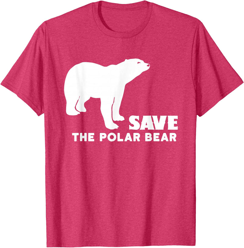 Polar Bear T Shirts Save The Polar Bear T Shirt T-Shirt - Red Heather