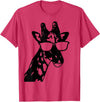 We Love Giraffes - Apparel & Gifts Giraffe Sunglasses Funny African Animal Giraffe Lover Gift T-Shirt Small - Red Heather