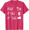 Cute Math Gifts Calculus Nerd Accessories & Stuff Funny Math Teacher Art For Men Women Cow Milk Cheese Formula T-Shirt - Red