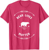 Animal Lover Save The Bears Wild Animal Tees Animal Lover Bear Lives Matter Save The Bears T-Shirt T-Shirt - Red Heather