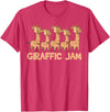 Cute Giraffe Gifts Giraffe Giraffic Jam Funny Word Game Cute T-Shirt - Red Heather