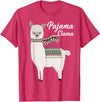 Llama Pajamas GA Cute Pajama Llama Bed Time T-Shirt Llama Pajama T-Shirt - Red Heather