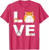 Hamster Love Cute Hamsters Shirt Animal Toys Pets Lovers T-Shirt - Red Heather