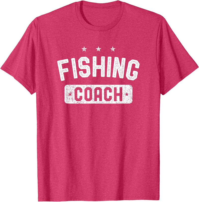 Fishing Coach Clothing Fishing Coach Vintage Fishing T-Shirt - Red Heather