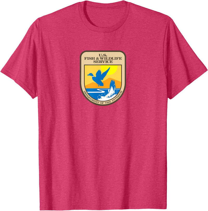 Federal USFWS Shirts & Gifts U.S. Fish & Wildlife Service T-Shirt - Red Heather
