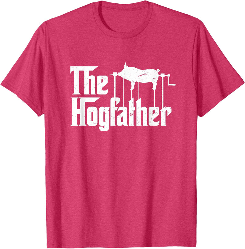 Backyard Pig Barbecue Shirts and Gifts The Hogfather Barbecue Chef Funny BBQ Grill Master T-Shirt - Red Heather
