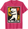 Utschki Bratschki Ice Bear Ice Skating Cartoon Graphic T-Shirt - Red Heather