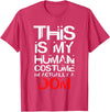 Scary Adult Halloween Costumes Dominant Dom Human Adult Halloween Costume for Doms T-Shirt - Red Heather