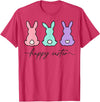 Happy Easter Bunny Rabbit Egg Hunt for Men, Women and Kids T-Shirt in Red Heather