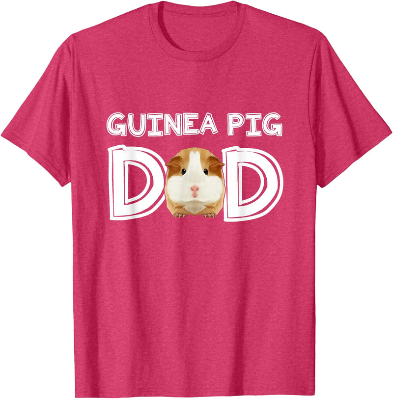 Cavy Breeder Fancier Accessories Clothes Guinea Pig Dad Father's Day Piggy Lover Owner Stuff Cavy T-Shirt - Red Heather