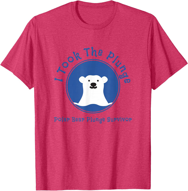 Polar Bear Plunge Polar Plunge Polar Bear I Took The Plunge T-Shirt - Red Heather