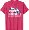Funny Cow Lovers Graduation Party Outfit Co. Funny Cow Graduation I Graduated Can I Go Back To Bed Now T-Shirt - Red Heather