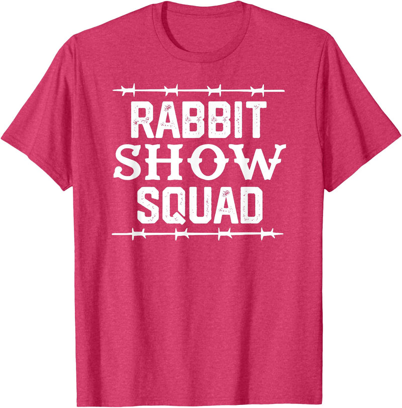 Rabbit Show Squad T-Shirt in Red Heather