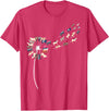 Womens Cow Design Dandelion Cows Stuff for Cow Lover | Womens Cow T-Shirt - Red Heather