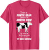I’m Not An Auntie Bear I’m More Of An Auntie Tees I’m Not an Auntie Bear I’m More of an Auntie Cow T-Shirt - Red Heather