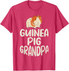 Gift Guinea Pig Owner & Accessories Guinea Pig Grandpa T-Shirt - Red Heather