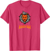 Hebrew Print Ahayah Lion of Judah T-Shirt - Red Heather