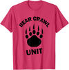 Food Sweat and Beers Bear Crawl Unit T Shirt T-Shirt - Red Heather