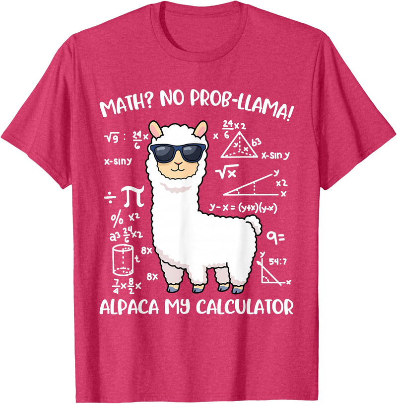 Math Llama Clothing Math Llama T-Shirt - Red Heather