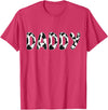 Cow Pattern Print Family Matching Birthday Shirts Cow Daddy Birthday Family Matching Fathers Day Boy Girl Men T-Shirt - Red